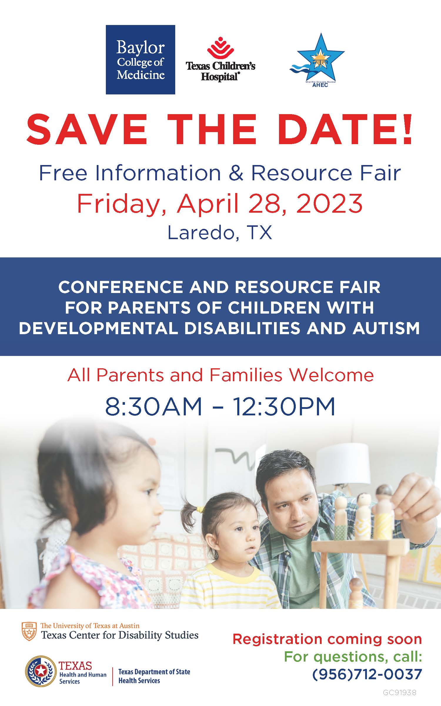 Conference and Resource Fair Flyer to be held in Laredo, TX, on Friday, April 28, 2023.