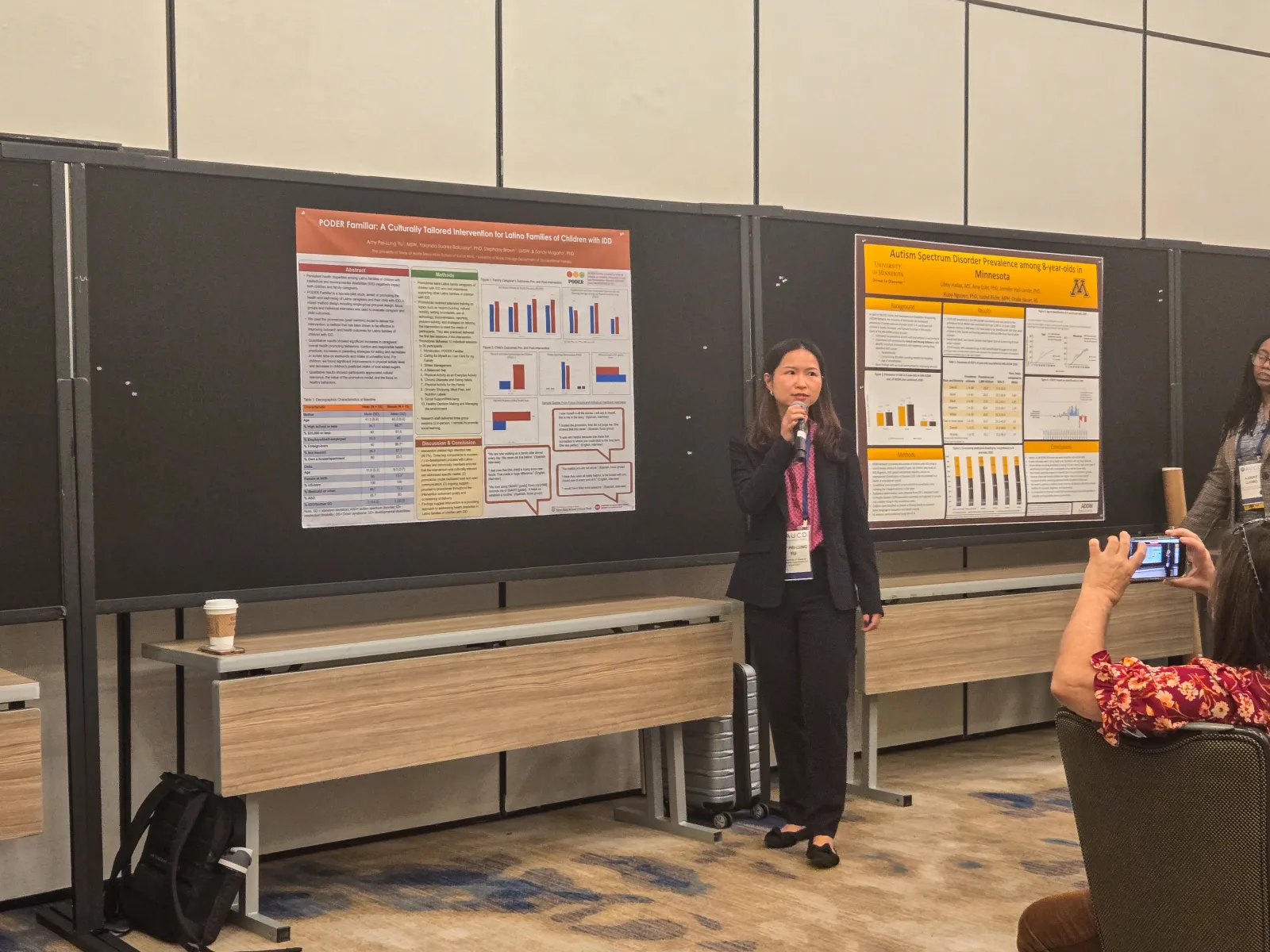Ph.D. candidate Amy presens on the PODER project.
