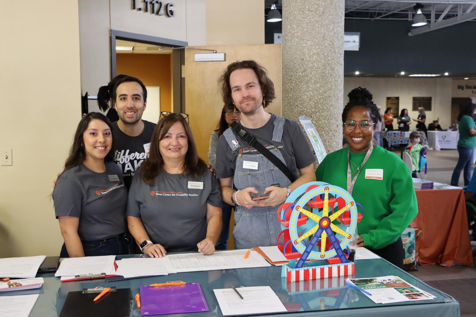 Members of the TCDS team at the welcome table.