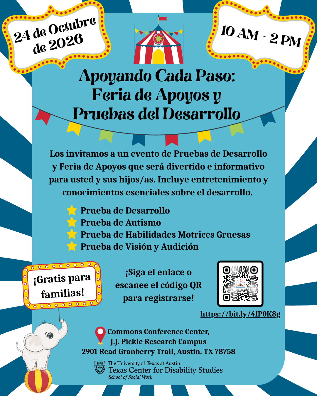 Event flyer in Spanish