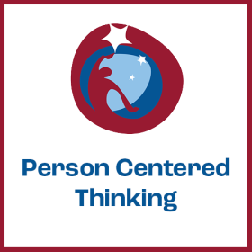 PCT Logo with Person Centered Thinking written below