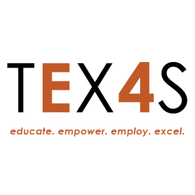 E4Texas Logo with "Educate. Empower. Employ. Excel." as the sub heading. 