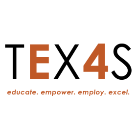 E4Texas Logo with "Educate. Empower. Employ. Excel." as the sub heading.