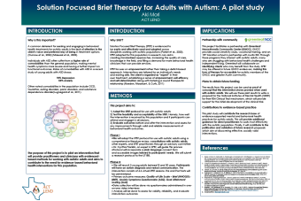 Solution Focused Brief Therapy for Adults with Autism poster