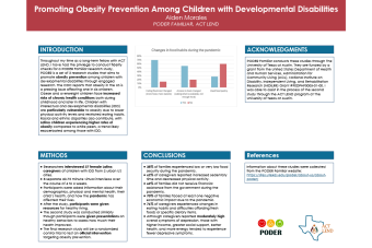Promoting Obesity Prevention Among Children with Developmental Disabilities poster